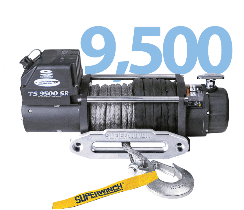 Superwinch Tiger Shark 9500 SR 12V 1595201 Winch - BumperStock