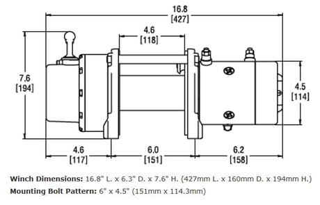 WARN 71550 9.0Rc Truck Winch 9k Synthetic - BumperStock