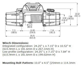 WARN 89611 ZEON 10-S Truck Winch 10K Synthetic - BumperStock