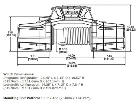 WARN 92820 ZEON 12 PLATINUM WINCH