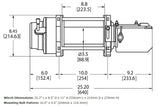 WARN 97730 M15-S HEAVYWEIGHT WINCH - BumperStock