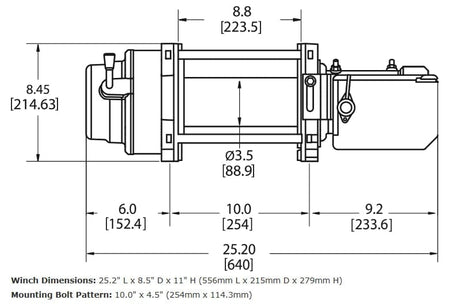 WARN 97730 M15-S HEAVYWEIGHT WINCH - BumperStock