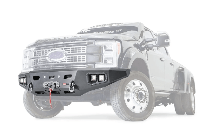 WARN Ascent HD 107181 2017-2022 Ford F450/F550 Super Duty Front Winch Bumper with No Grille Guard