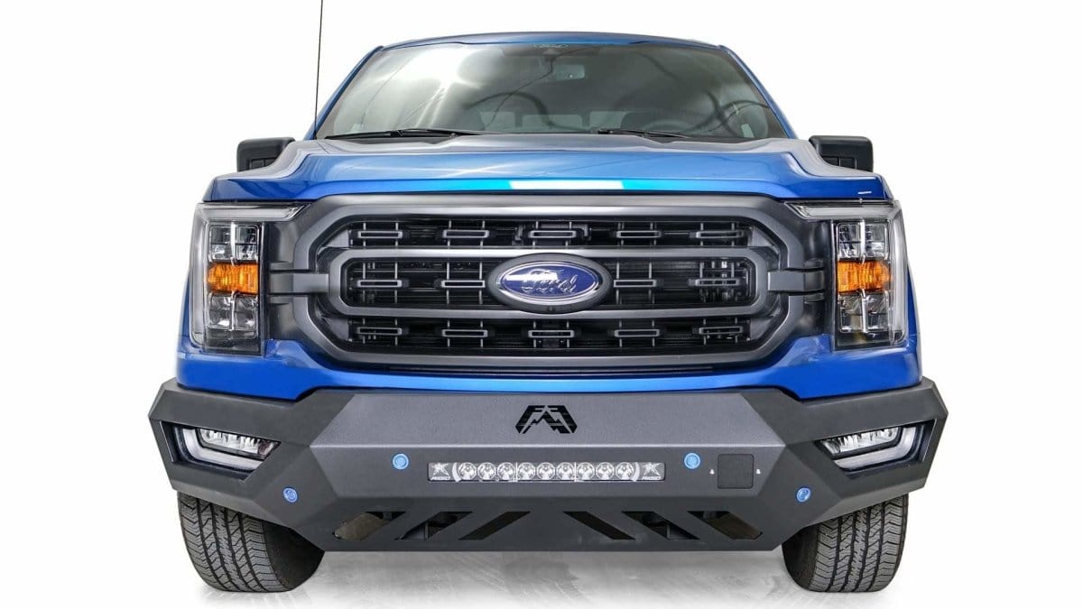Fab Fours FF21-V5151-1 Ford F150 2021 Vengeance Front Bumper No Guard - BumperStock