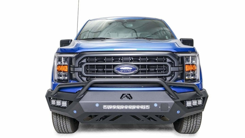 Fab Fours FF21-V5152-1 Ford F150 2021 Vengeance Front Bumper Pre-Runner Guard - BumperStock