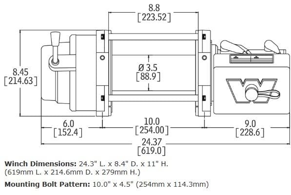 WARN 97720 M12-S HEAVYWEIGHT WINCH - BumperStock