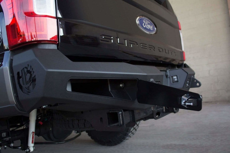 ADD R167301280103 2017-2019 Ford F250/F350 Super Duty HoneyBadger Rear Bumper with Backup Sensors-BumperStock