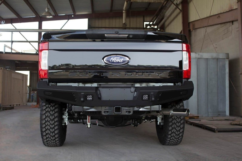 ADD R167301280103 2017-2019 Ford F250/F350 Super Duty HoneyBadger Rear Bumper with Backup Sensors-BumperStock
