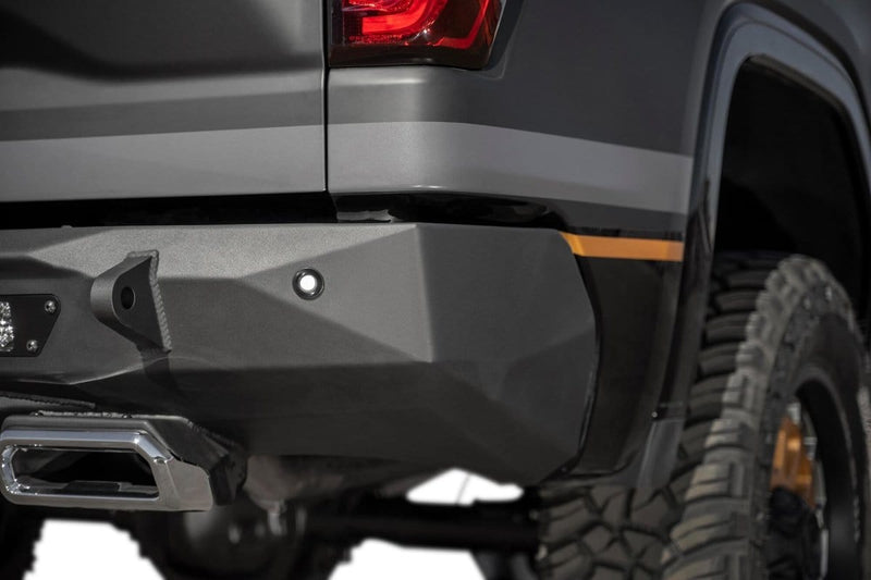 ADD R441051280103 2019-2021 GMC Sierra 1500 Stealth Fighter Rear Bumper with Exhaust Tips - BumperStock