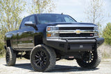 Fab Fours CH08-Q2061-1 2007.5-2010 Chevy Silverado 2500/3500 HD Black Steel Elite Front Bumper No Guard-BumperStock