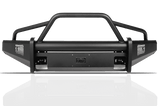 Fab Fours CH08-Q2062-1 2007.5-2010 Chevy Silverado 2500/3500 HD Black Steel Elite Front Bumper Pre-Runner Guard-BumperStock
