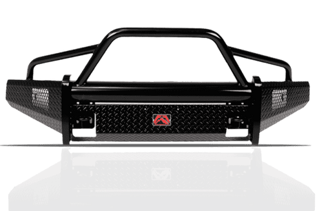 Fab Fours CH08-S2062-1 Chevy Silverado 2500/3500 HD 2007.5-2010 Black Steel Front Bumper Pre-Runner Guard-BumperStock
