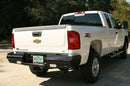 Fab Fours CH08-T1450-1 Chevy Silverado 2500/3500 HD 2007.5-2010 Black Steel Rear Bumper-BumperStock