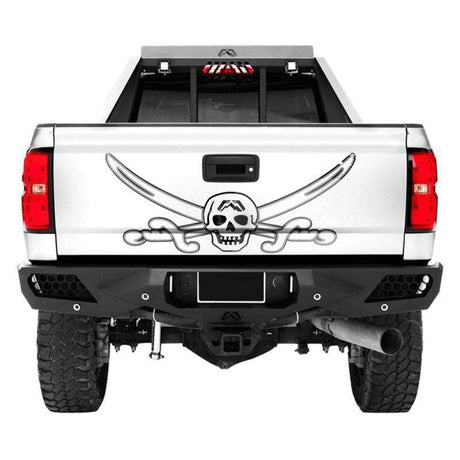 Fab Fours CH11-E2151-1 Chevy Silverado 2500/3500 HD 2011-2014 Vengeance Rear Bumper-BumperStock