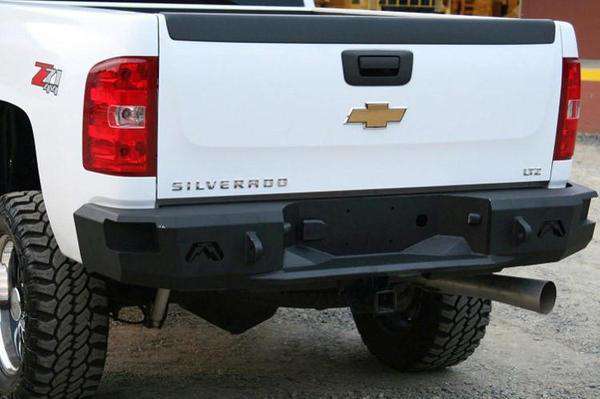 Fab Fours CH11-W2150-1 Chevy Silverado 2500/3500 HD 2011-2014 Premium Rear  Bumper Non-Sensor