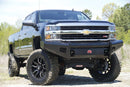 Fab Fours CH14-S3061-1 Chevy Silverado 2500/3500 HD 2015-2019 Black Steel Front Bumper No Guard-BumperStock