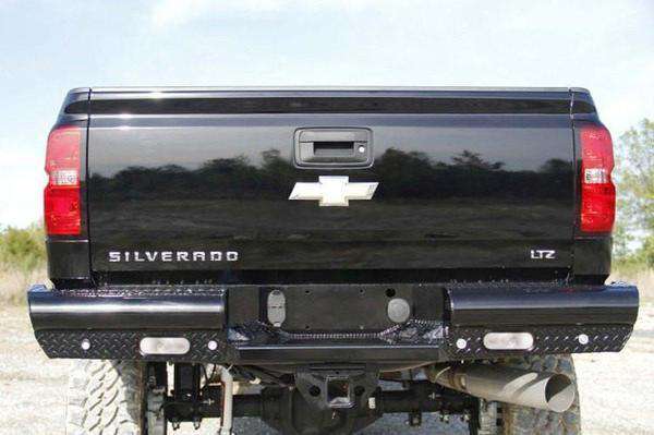 Fab Fours CH14-T3050-1 Chevy Silverado 2500/3500 HD 2015-2019 Black Steel  Rear Bumper