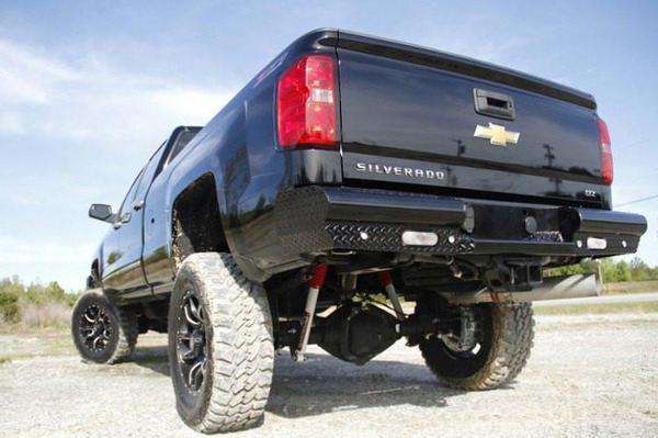 Fab Fours CH14-T3050-1 Black Steel Chevy Silverado Rear Bumper