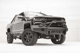 Fab Fours CS16-R3862-1 Chevy Silverado 1500 2016-2018 Black Steel Elite Front Bumper Pre-Runner Guard-BumperStock