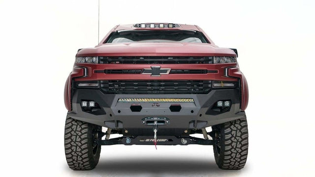 Fab Fours CS19-X4051-1 Chevy Silverado 1500 2019-2021 Matrix Front Bumper Winch Ready No Guard-BumperStock