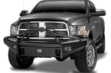 Fab Fours DR06-Q1162-1 Dodge Ram 2500/3500/4500/5500 HD 2006-2009 Black Steel Elite Front Bumper Pre-Runner Guard-BumperStock