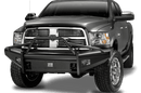 Fab Fours DR06-Q1162-1 Dodge Ram 2500/3500/4500/5500 HD 2006-2009 Black Steel Elite Front Bumper Pre-Runner Guard-BumperStock