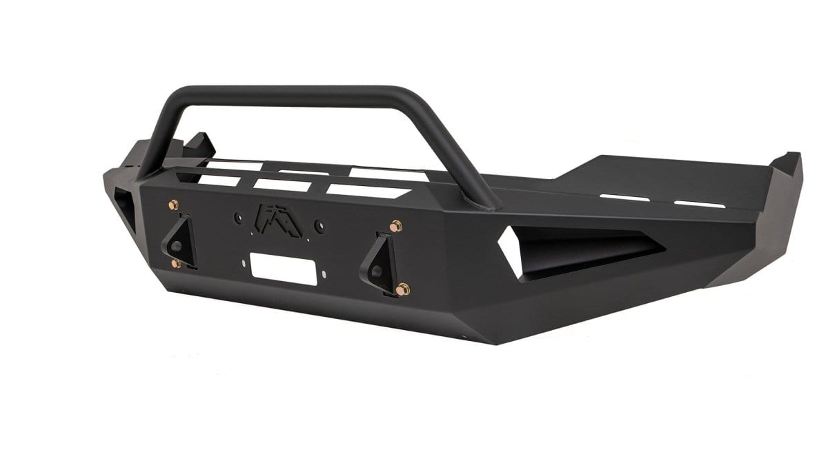 Fab Fours DR13-RS2462-1 Dodge Ram 1500 2013-2018 Red Steel Winch Front Bumper Pre-Runner Guard-BumperStock