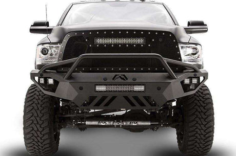 Fab Fours DR16-V4052-1 Dodge Ram 2500/3500/4500/5500 HD 2016-2018 Vengeance Front Bumper Pre-Runner Guard Sensor-BumperStock