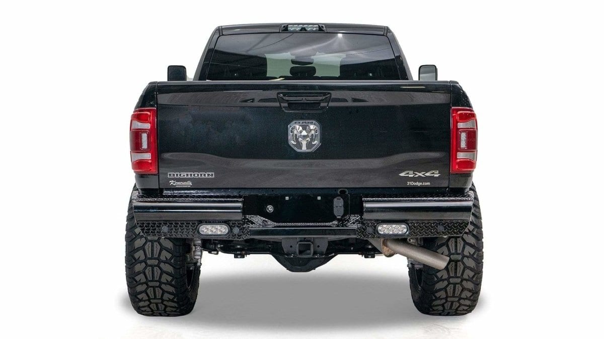 Fab Fours DR19-T4450-1 Black Steel Ram 2500/3500 HD Rear Bumper