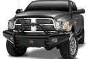 Fab Fours DR94-S1562-1 Dodge Ram 2500/3500/4500/5500 HD 1994-2002 Black Steel Front Bumper Pre-Runner Guard-BumperStock