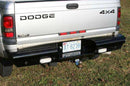 Fab Fours DR94-T1650-1 Dodge Ram 2500/3500 HD 1994-2002 Black Steel Rear Bumper-BumperStock