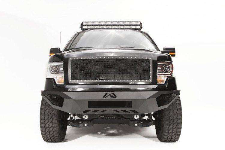 Fab Fours FF09-D1951-1 Ford F150 2009-2014 Vengeance Front Bumper No Guard-BumperStock