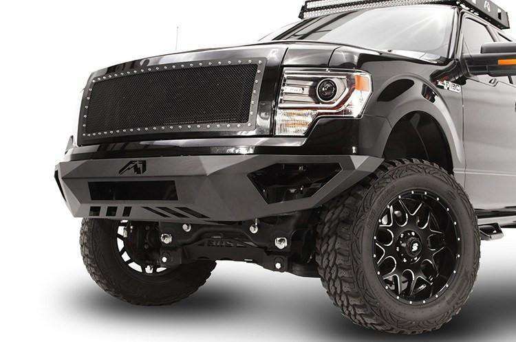 Fab Fours FF09-D1951-1 Ford F150 2009-2014 Vengeance Front Bumper No Guard-BumperStock