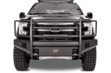 Fab Fours FF09-R1960-1 Ford F150 2009-2014 Black Steel Elite Front Bumper Full Guard-BumperStock