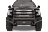 Fab Fours FF09-R1961-1 Ford F150 2009-2014 Black Steel Elite Front Bumper No Guard-BumperStock