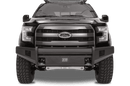 Fab Fours FF09-R1961-1 Ford F150 2009-2014 Black Steel Elite Front Bumper No Guard-BumperStock