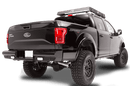 Fab Fours FF09-T1750-1 Ford F150 2009-2014 Black Steel Rear Bumper-BumperStock