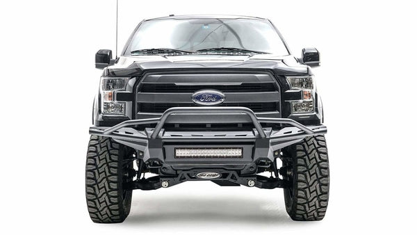 Fab Fours FF15-D3272-1 Ford F150 2015-2017 Aero Front Bumper Pre-Runner Guard-BumperStock