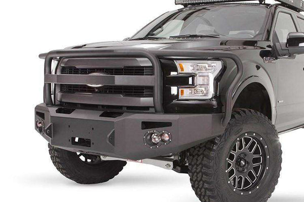 Fab Fours FF15-H3250-1 Ford F150 2015-2017 Premium Front Bumper Winch Ready Full Guard-BumperStock