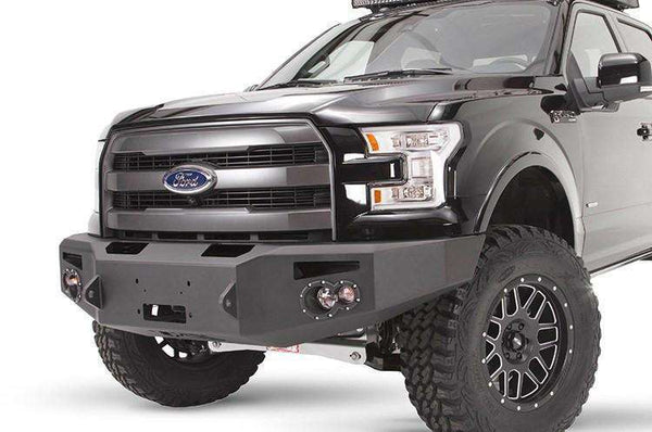 Fab Fours FF15-H3251-1 Ford F150 2015-2017 Premium Front Bumper Winch Ready No Guard-BumperStock