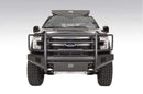 Fab Fours FF15-R3250-1 Ford F150 2015-2017 Black Steel Elite Front Bumper Full Guard-BumperStock