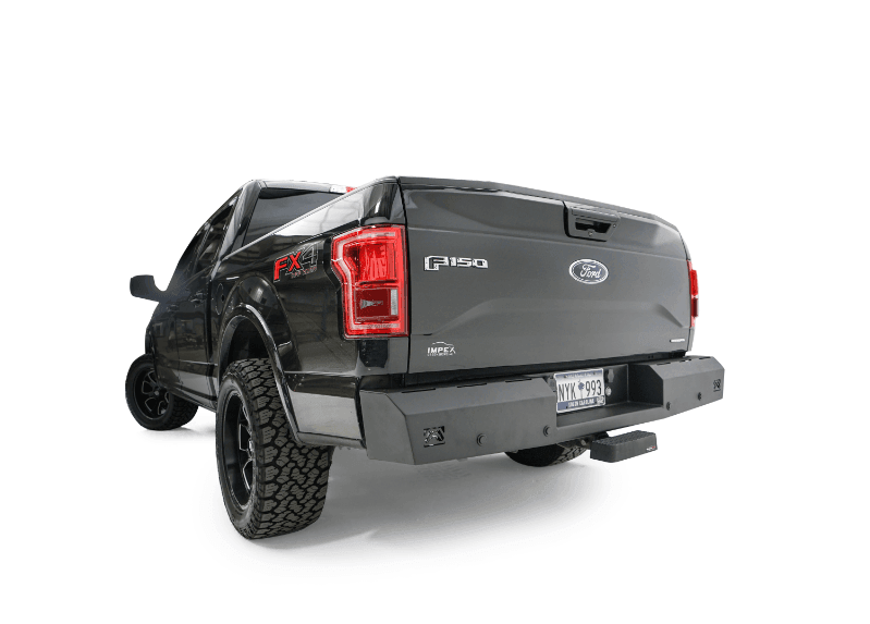 Fab Fours FF15-RT3250-1 Ford F150 2015-2020 Red Steel Rear Bumper - BumperStock