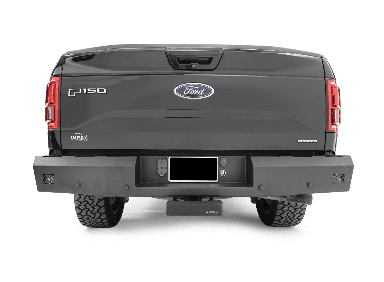 Fab Fours FF15-RT3250-1 Ford F150 2015-2020 Red Steel Rear Bumper - BumperStock