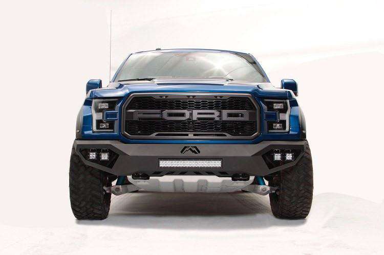 Fab Fours FF17-D4351-1 Ford Raptor 2017-2020 Vengeance Front Bumper No Guard-BumperStock