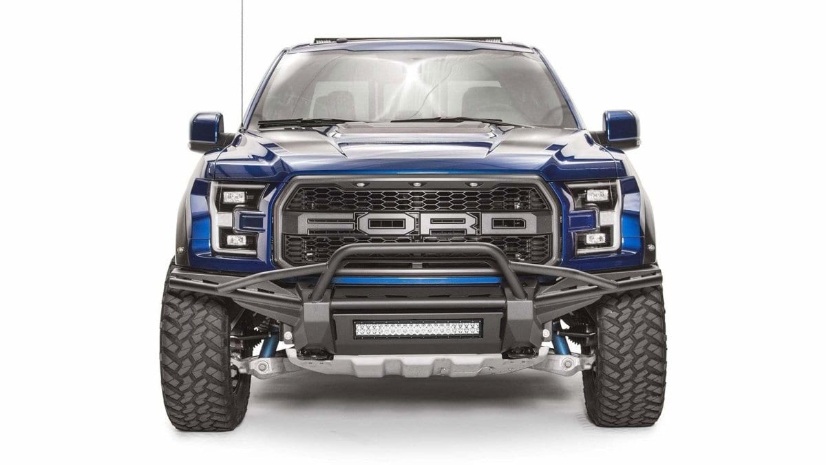 Fab Fours FF17-D4372-1 Ford Raptor 2017-2020 Aero Front Bumper Pre-Runner Guard-BumperStock