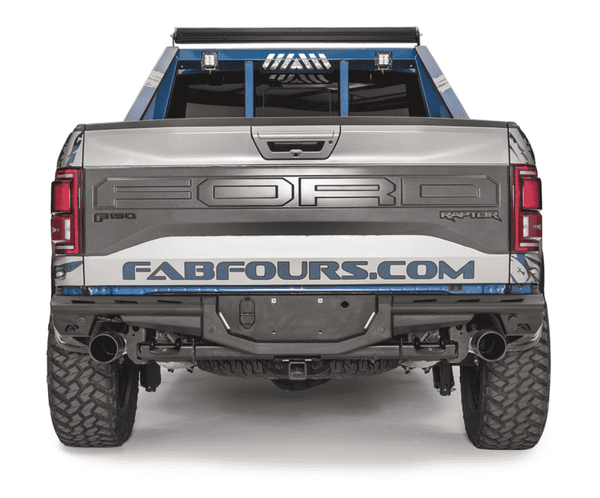 Fab Fours FF17-E4371-1 Ford Raptor 2017-2020 Aero Rear Bumper Sensor-BumperStock