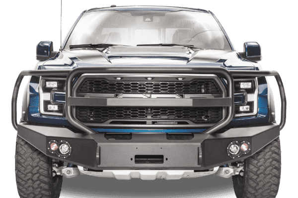 Fab Fours FF17-H4350-1 Ford Raptor 2017-2020 Premium Front Bumper Winch Ready Full Guard-BumperStock