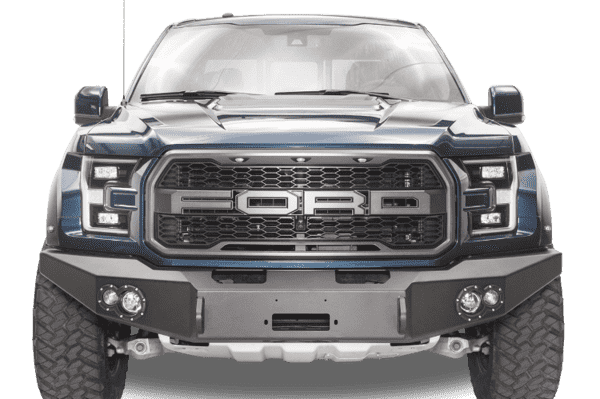 Fab Fours FF17-H4351-1 Ford Raptor 2017-2020 Premium Front Bumper Winch Ready No Guard-BumperStock