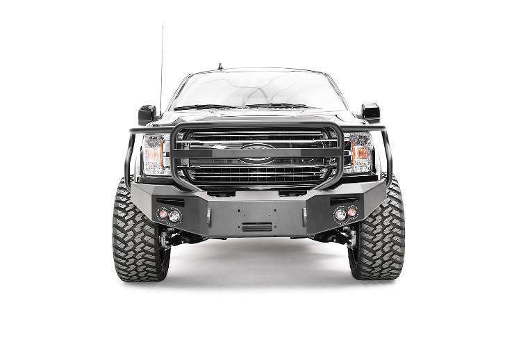 Fab Fours FF18-H4550-1 Ford F150 2018-2020 Premium Front Bumper Winch Ready Full Guard-BumperStock