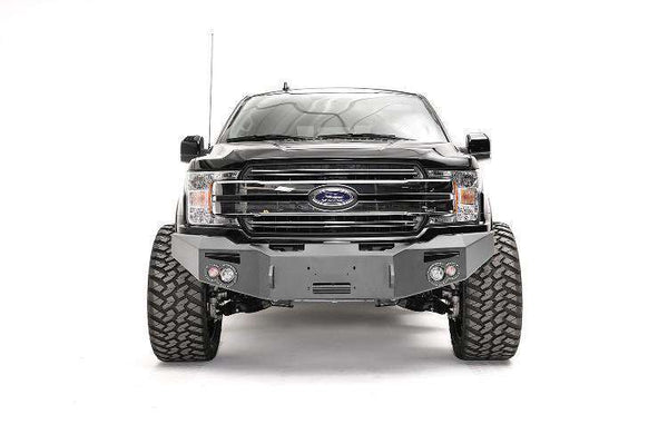 Fab Fours FF18-H4551-1 Ford F150 2018-2020 Premium Front Bumper Winch Ready No Guard-BumperStock